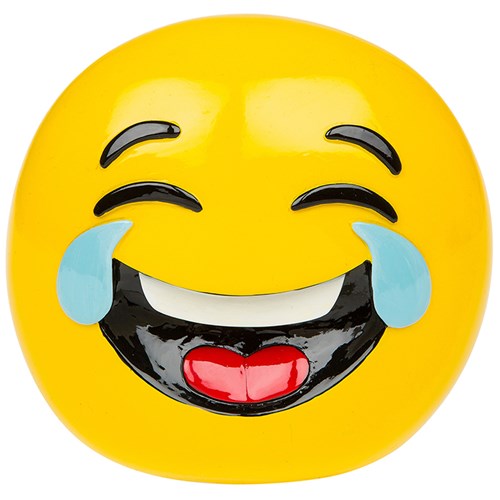 Funny Novelty Crying Laughing Tears Cheeky Emoji Ceramic Money Box