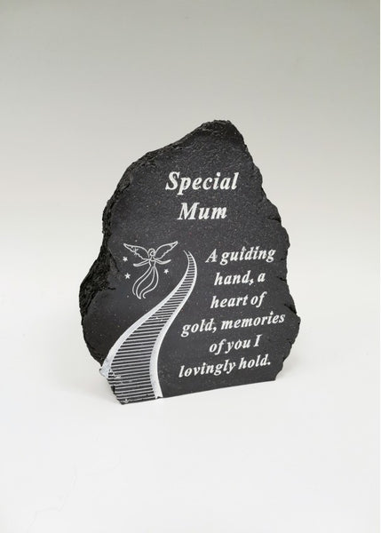 "Special Mum" Dark Blue Memorial Garden / Block Grave Plaque