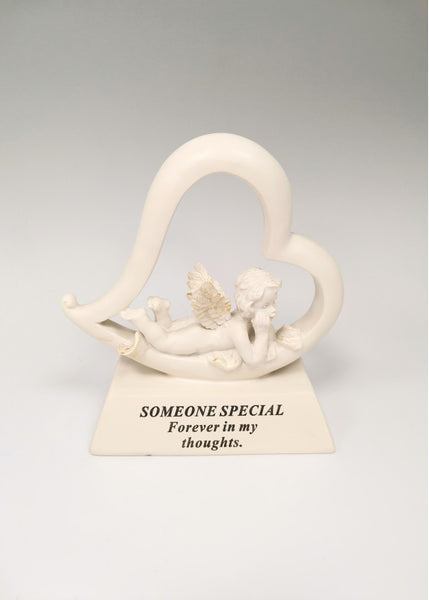 "Someone Special" Beautiful Love Heart Shaped Memorial Garden / Grave Plaque