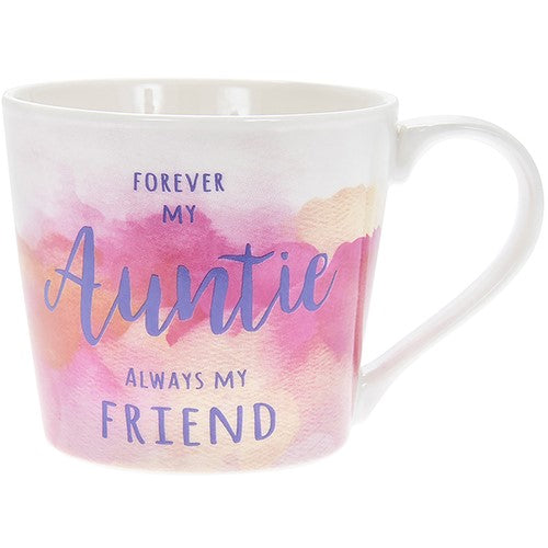"Always My Auntie, Forever My Friend" Pink Sentimental Keepsake Mug