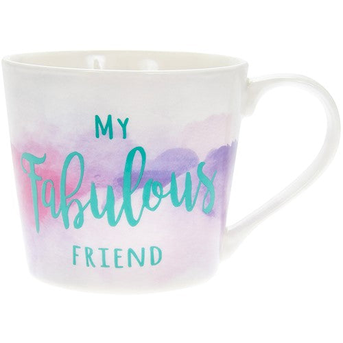 "My Fabulous Friend" Lilac Purple Keepsake Fine China Mug