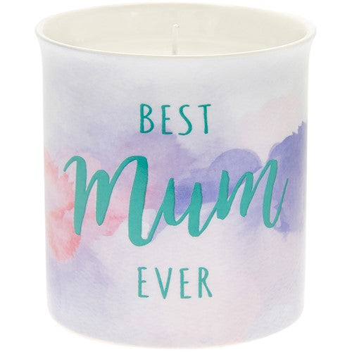 "Always my Mum, Forever my Friend" Purple Lilac Ceramic Jar Keepsake Candle