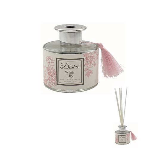 Luxury Boutique Fragrance Reed Diffuser - White Lily Aroma